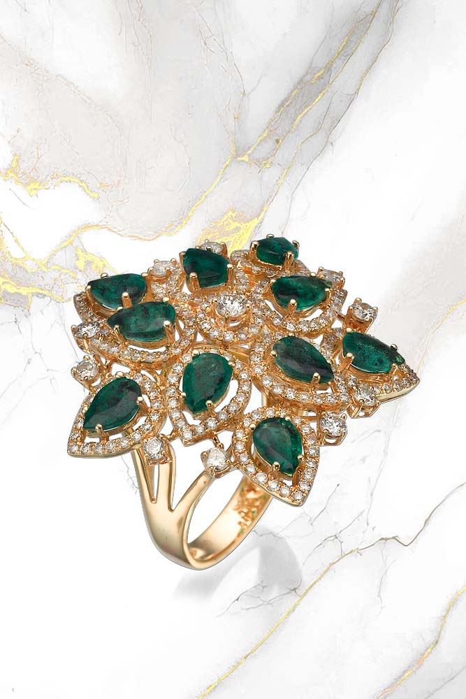 Floralni dijamantski nakit