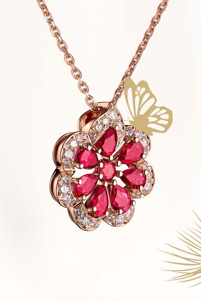 Floralni dijamantski nakit